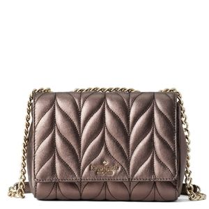 Kate Spade Quilted Crossbody Shoulder Bag Mini Metallic Briar Lane Emelyn
